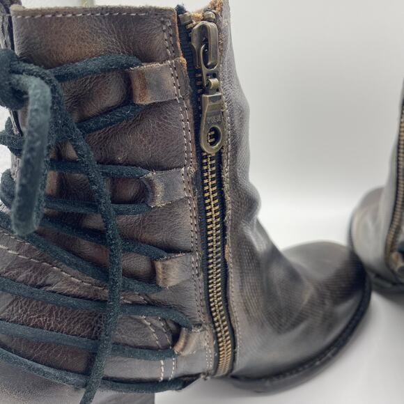 Bed Stu Cobbler Women's size 10 Blaire Brown Heel Leather Blaire Booties - Picture 6 of 11